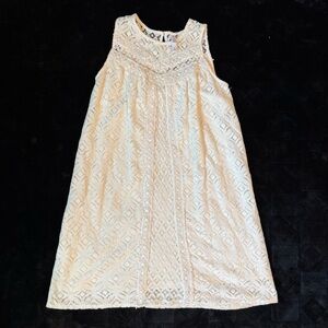 Xhilaration Cream Lace Kids Dress